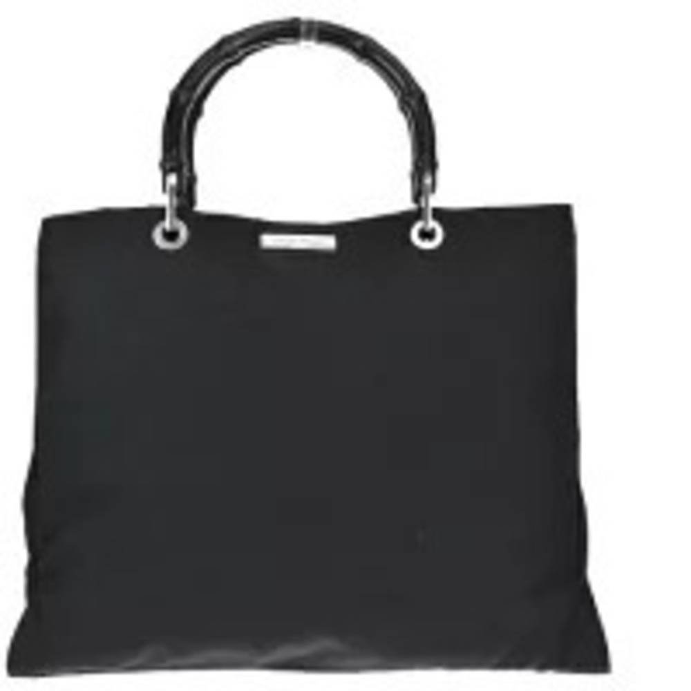 Gucci Bamboo Handbag GG Black